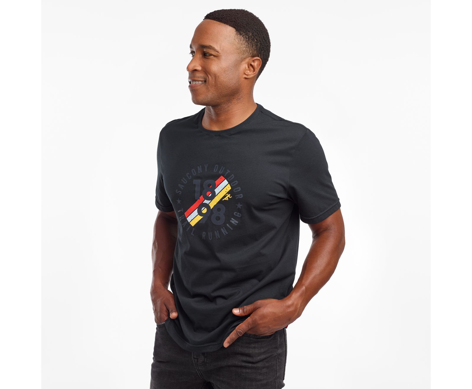 Camisas Saucony Rested Corta Sleeve Hombre Negros | México 627EBCX